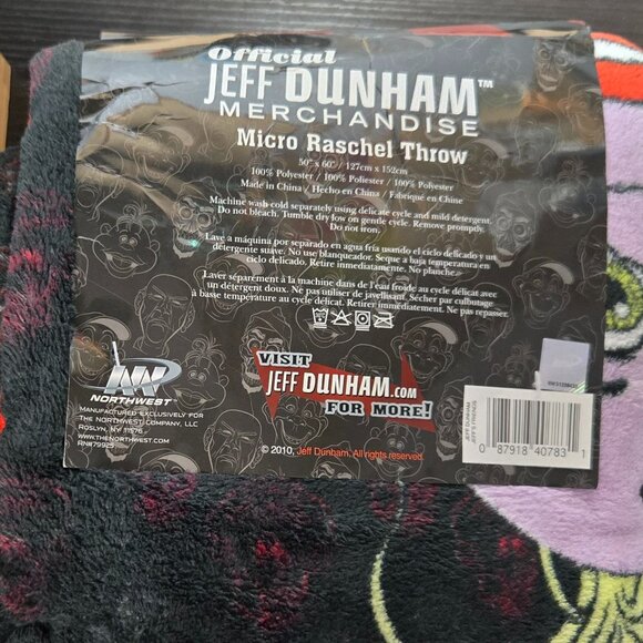 Jeff Dunham Official Merchandise 50"x60" Micro Raschel Character Throw Blanket - Picture 5 of 5